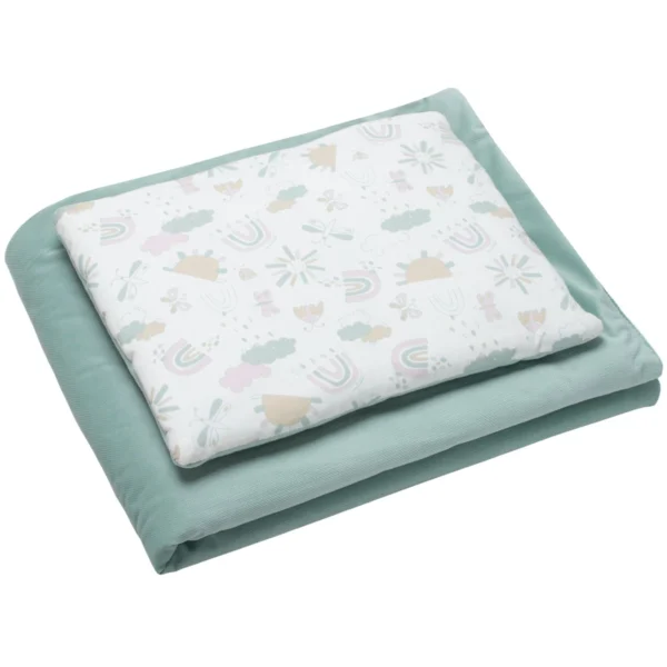 Set prikrývky a vankúša velvet dúha