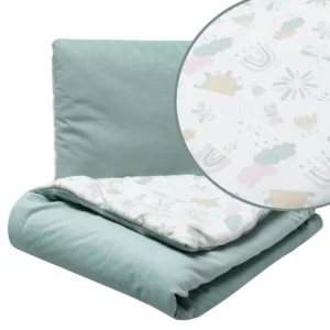 Set prikrývky a vankúša velvet dúha