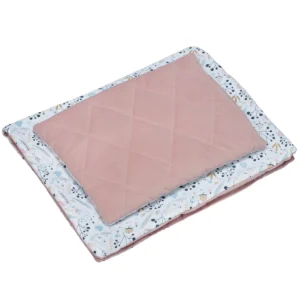 Set prikrývky a vankúša velvet jarné kvety