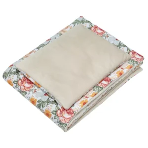 Set prikrývky a vankúša velvet kvety