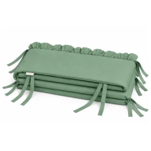 Mantinel s volánikom 360x30 šalviový